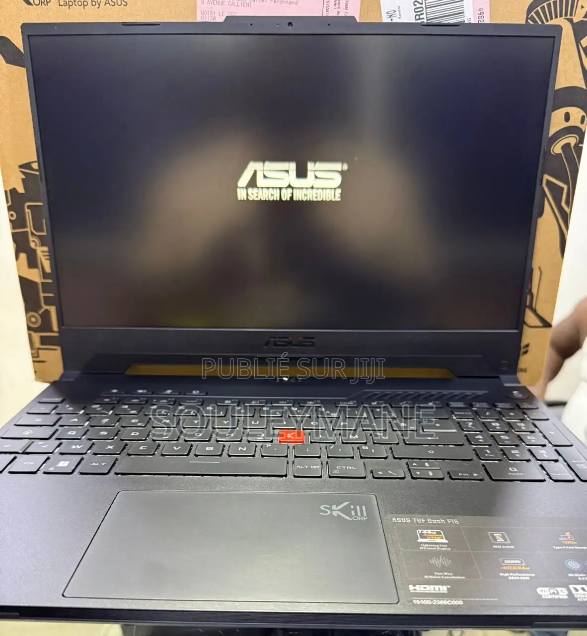 New Ordinateur Portable Asus TUF Dash F15 16GB Intel Core I7 SSD 512GB