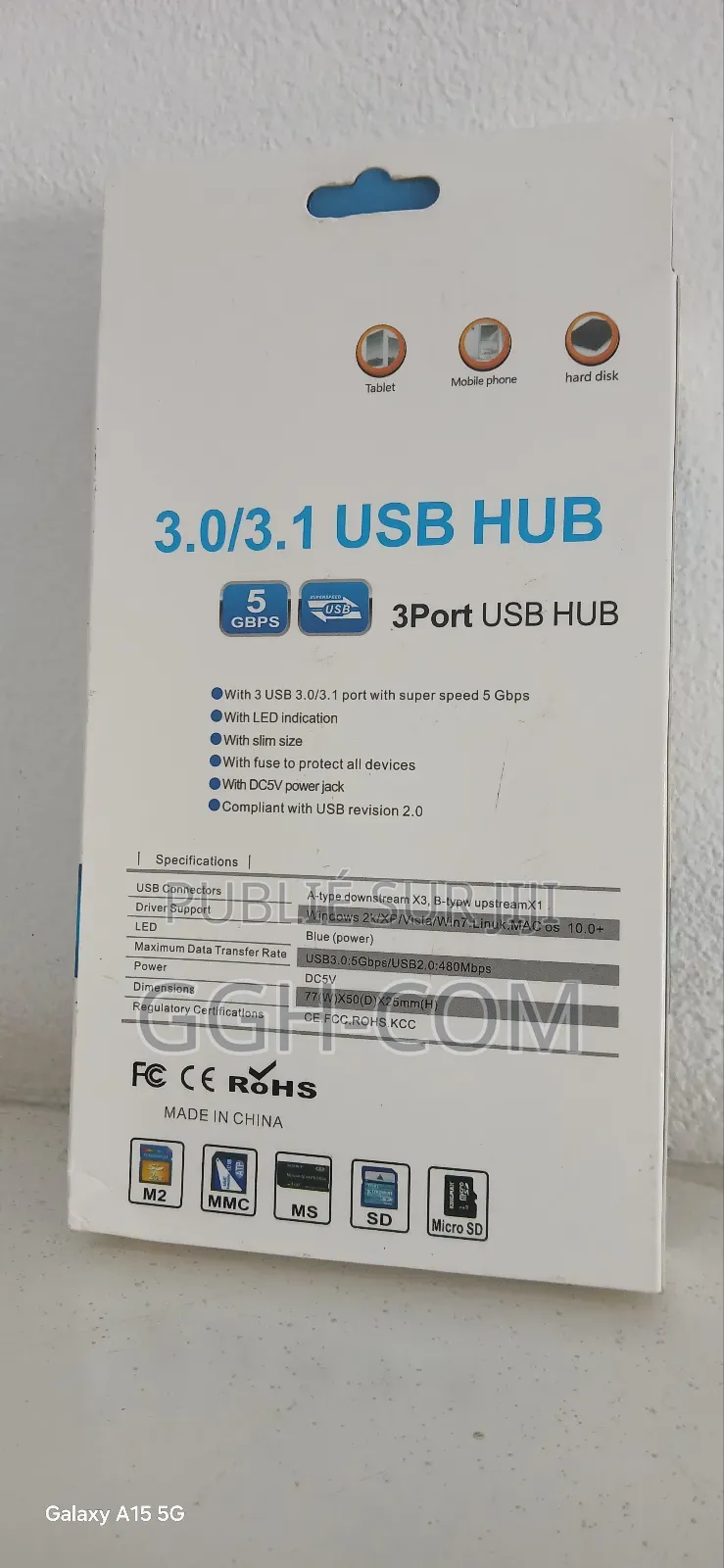 3.0/ 3.1 Usb Hub + Card Reader