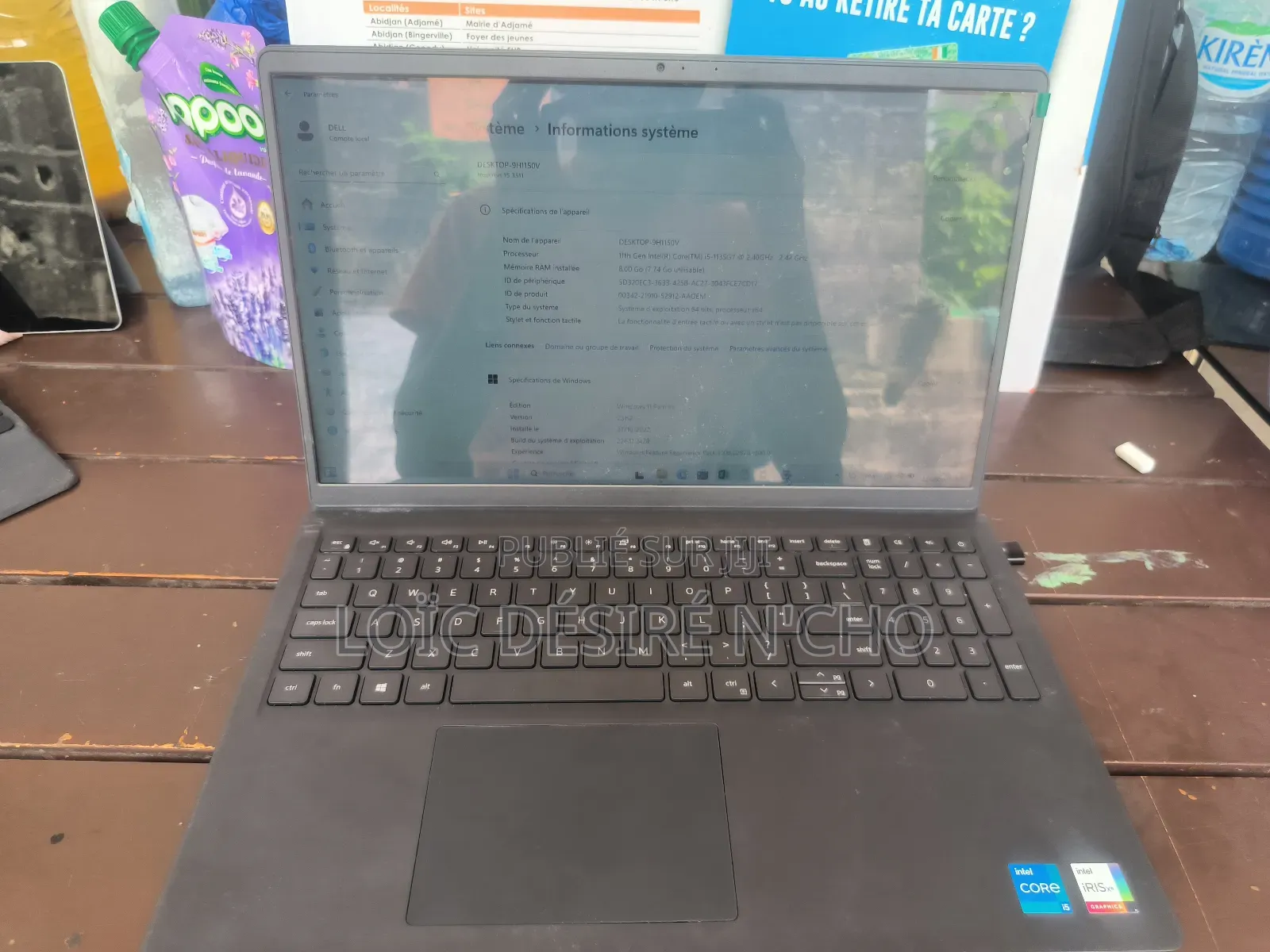 Ordinateur Portable Dell Inspiron 15 8GB Intel Core I5 SSD 256GB