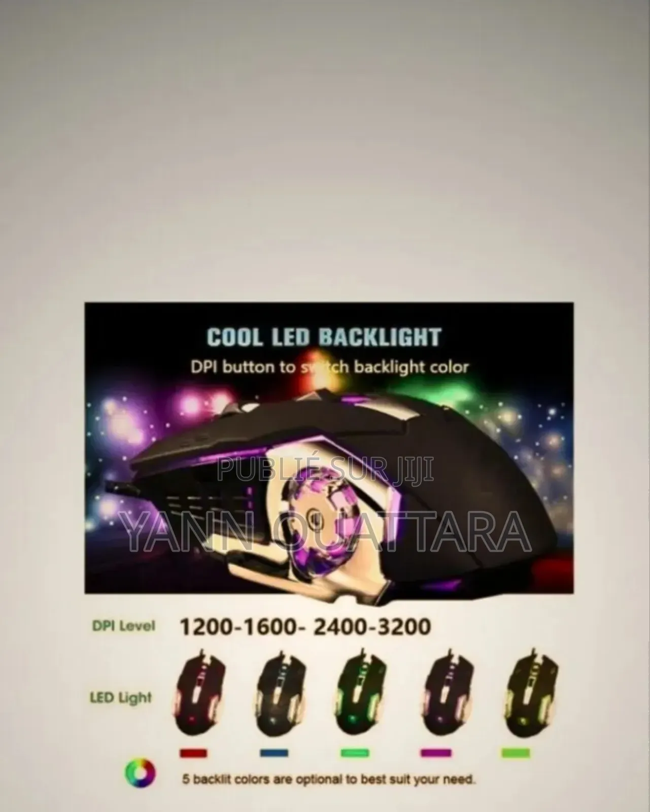 Souris Gamer Silencieuse