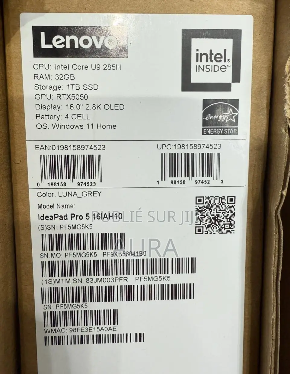 New Lenovo IdeaPad 500S 32GB Intel Core Ultra 9 SSD 1T