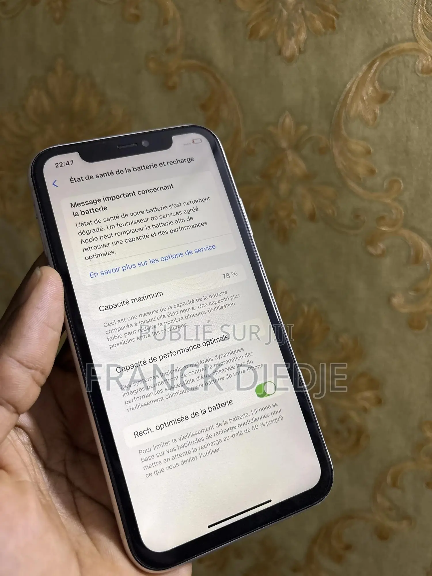 Apple iPhone 11 64 GB Blanc