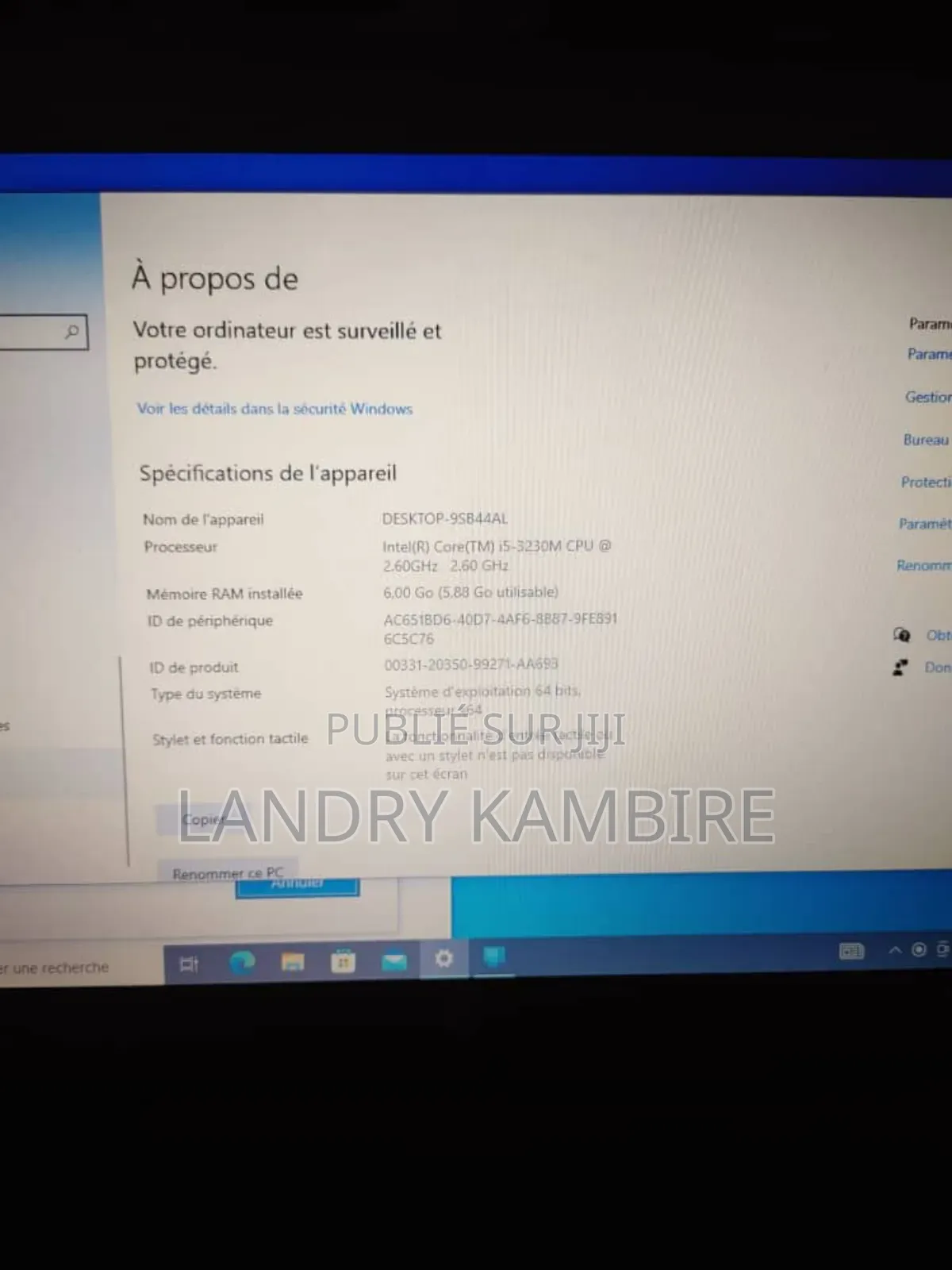 Ordinateur Portable HP ProBook 640 G5 6GB Intel Core I5 HDD 640GB