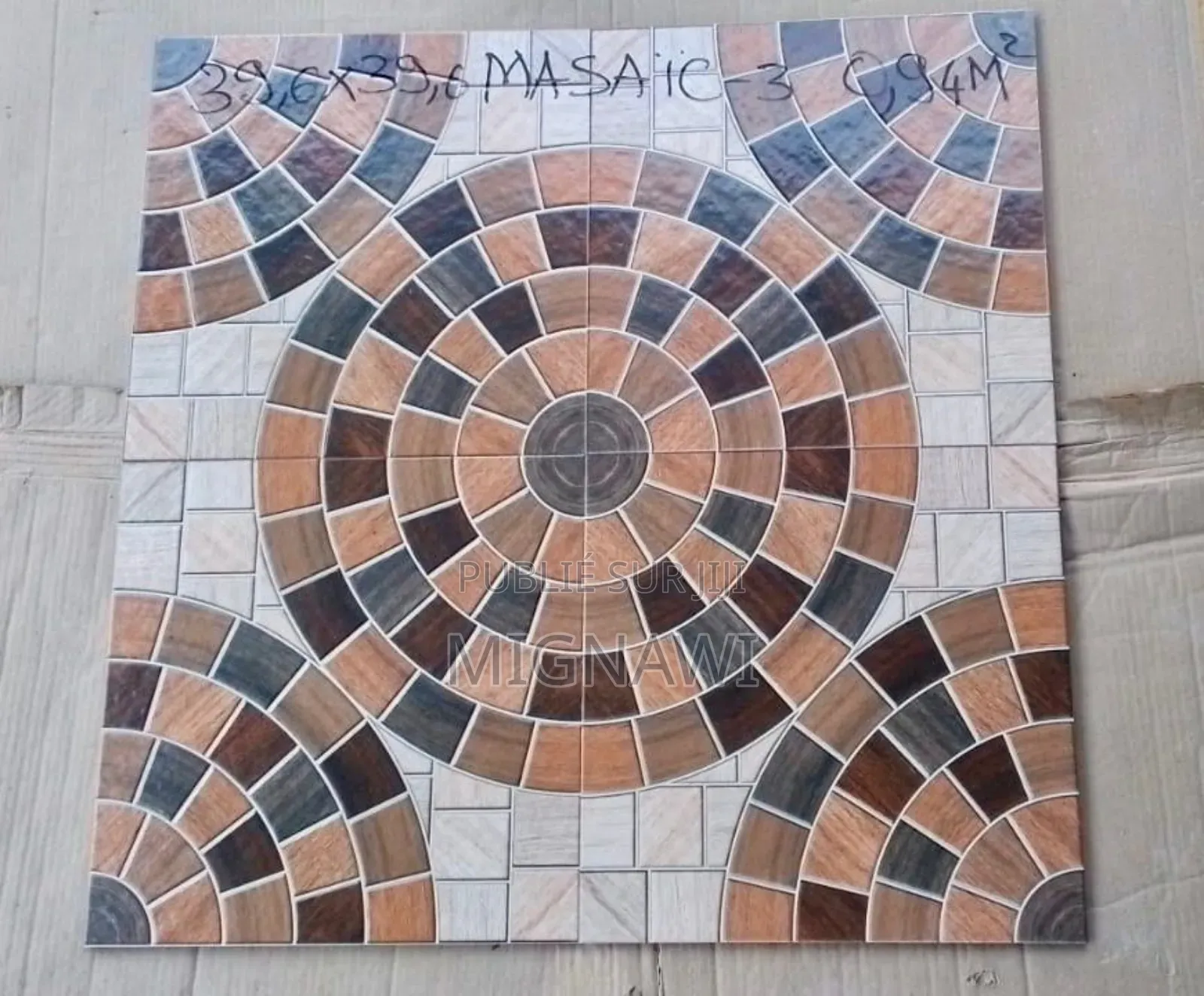 Carreaux 40x40 Sol Indien