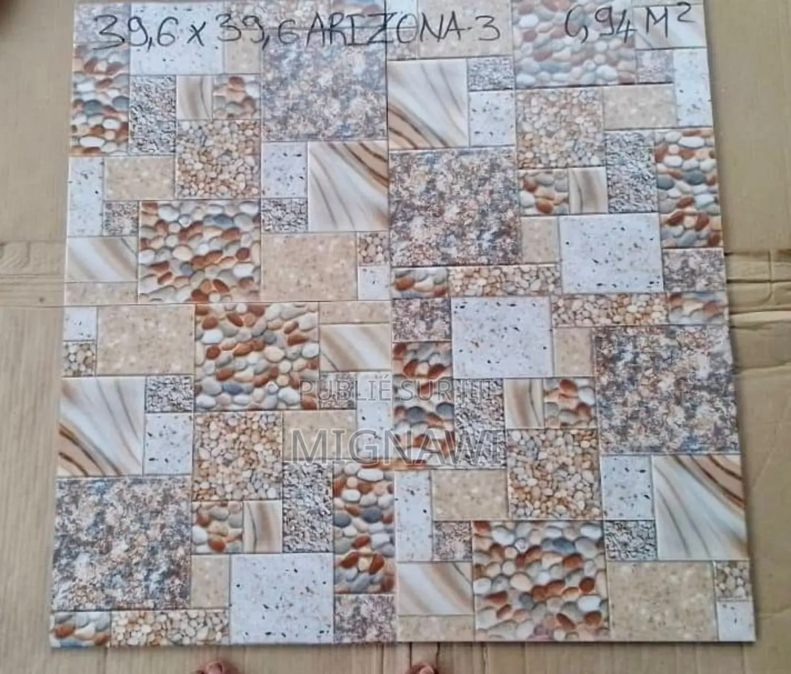 Carreaux 40x40 Sol Indien