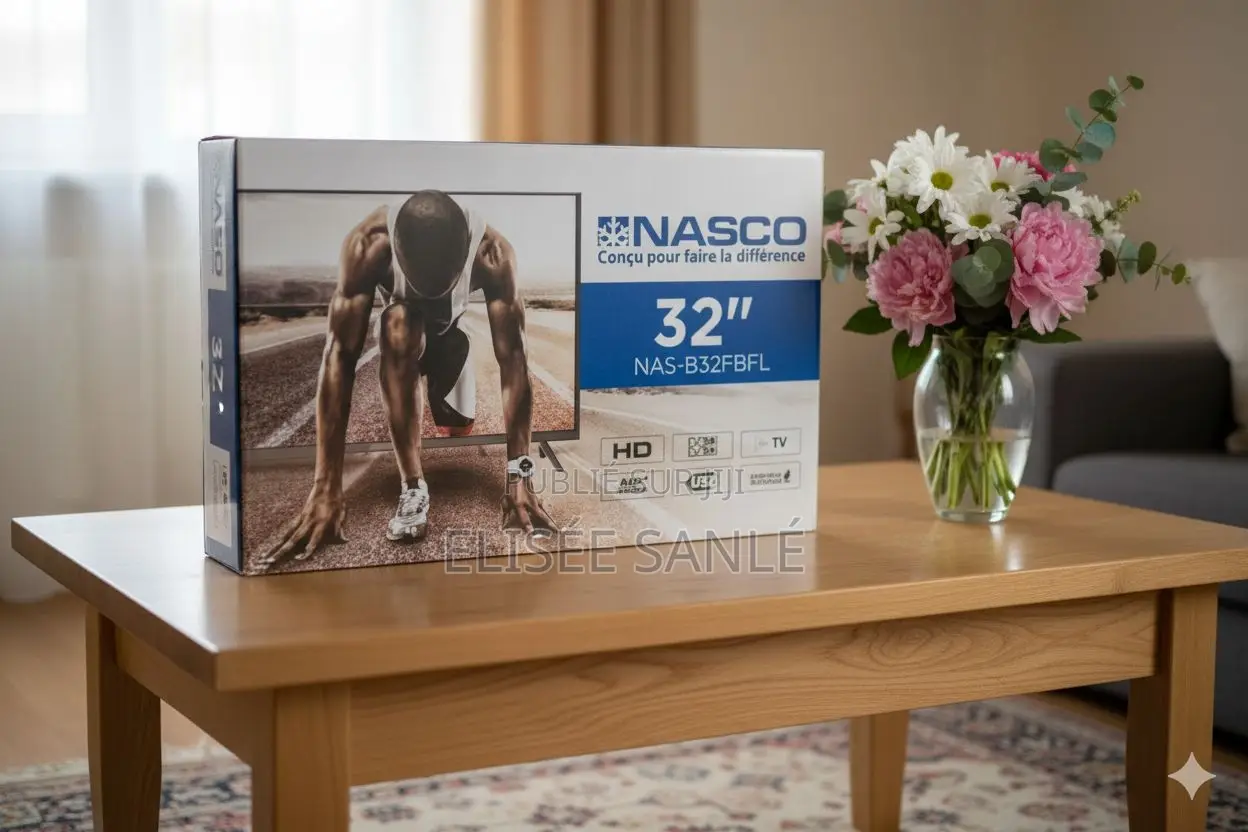 Téléviseur Nasco 32’’ Hd – Décodeur Intégré
