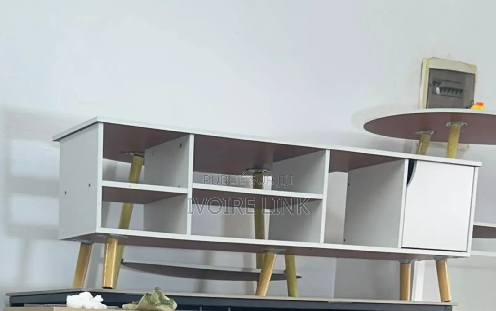 Meuble Tv Scandinave "Épure Blanche"