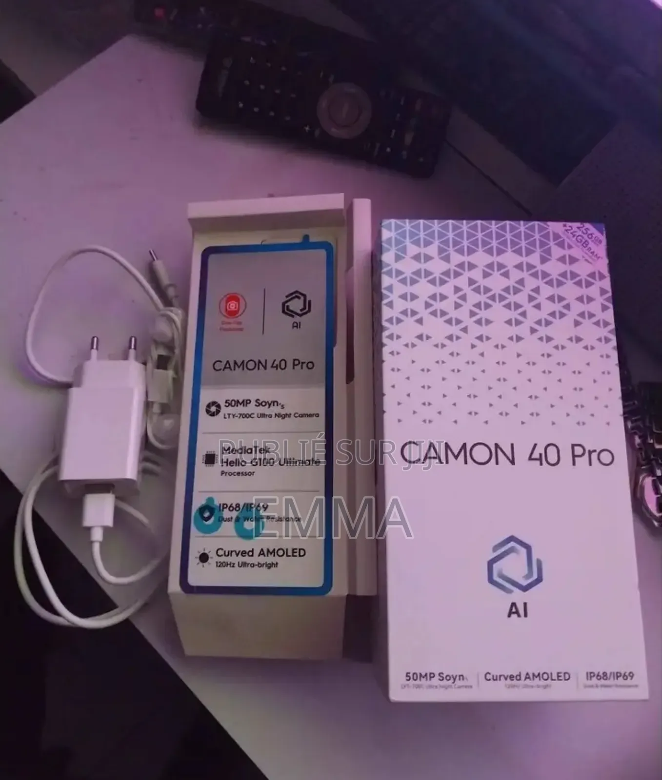 New Tecno Camon 40 Pro 128 GB Blanc