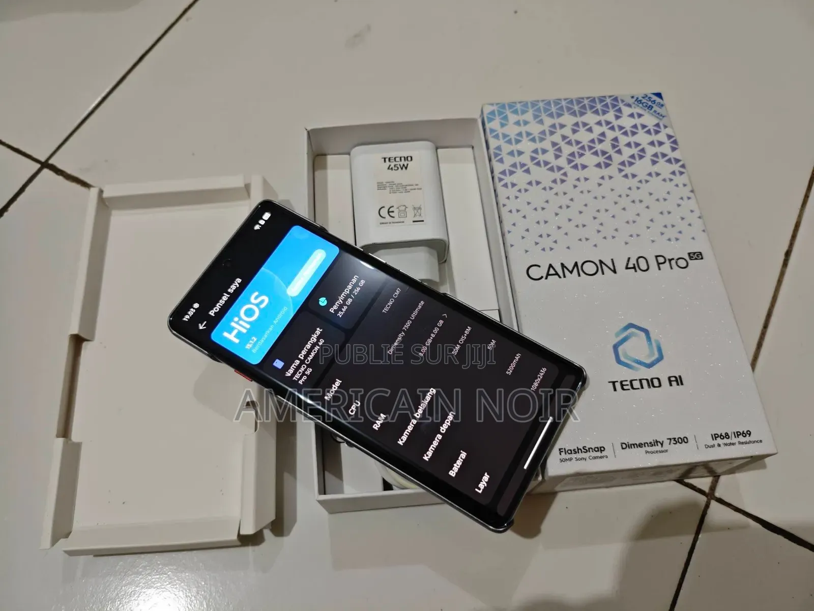 New Tecno Camon 40 Pro 256 GB Black