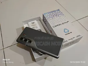 New Tecno Camon 40 Pro 256 GB Black