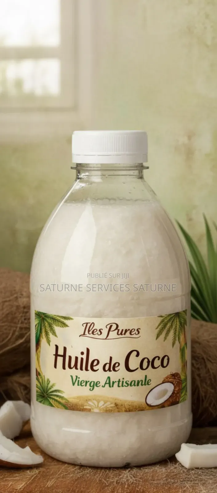 Huile De Coco Vierge Artisanale – 100 % Naturelle