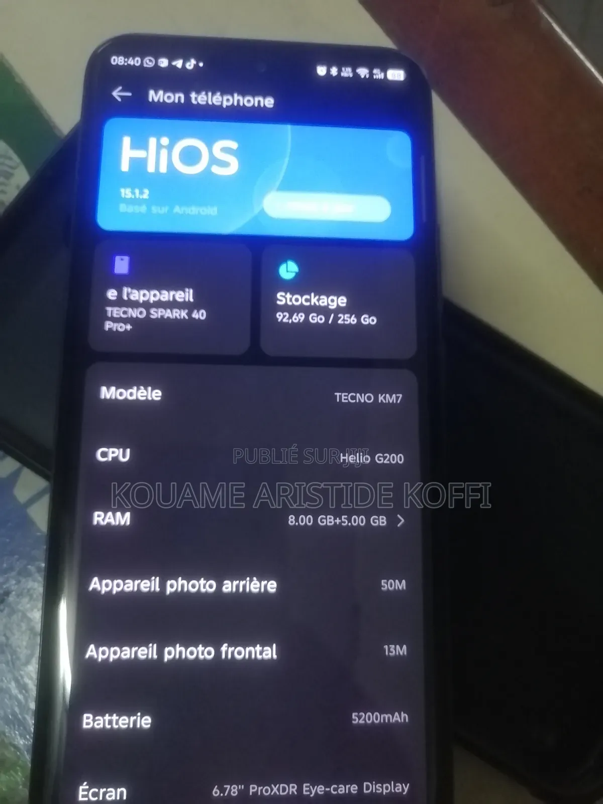 Tecno Spark 40 256 GB Black