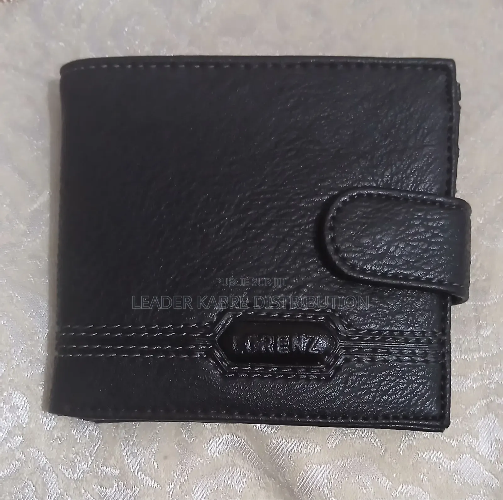 Portefeuille en Cuir Noir Pour Homme De La Marque Lorenz.