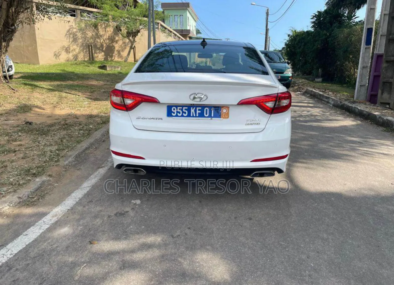 Hyundai Sonata Limited 2.0T Seban (2.0L 4cyl 6A) 2017 Blanc