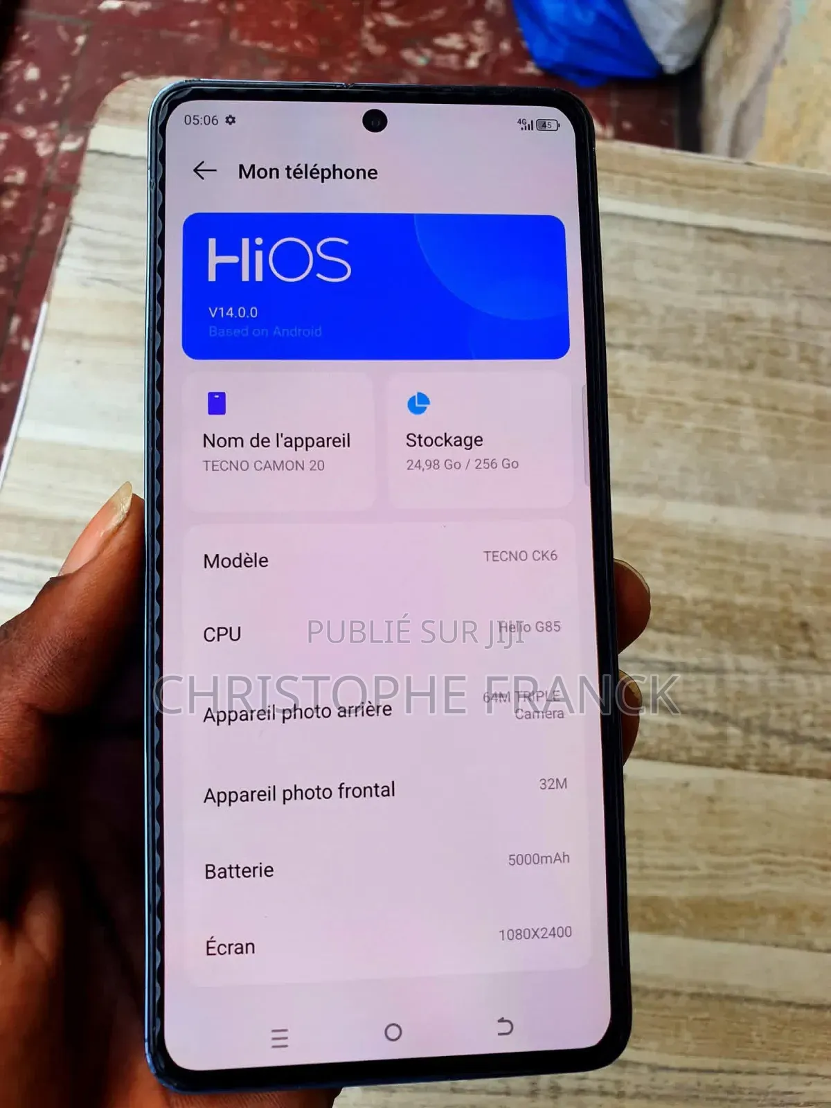 New Tecno Camon 40 Pro 256 GB Blue