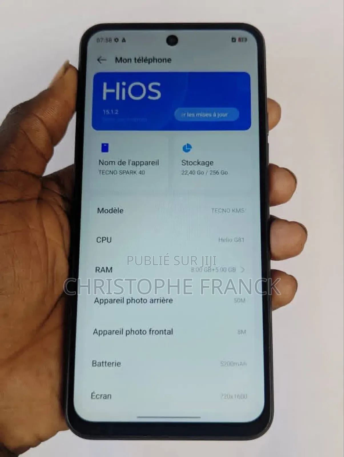 New Tecno Camon 40 Pro 256 GB Blue