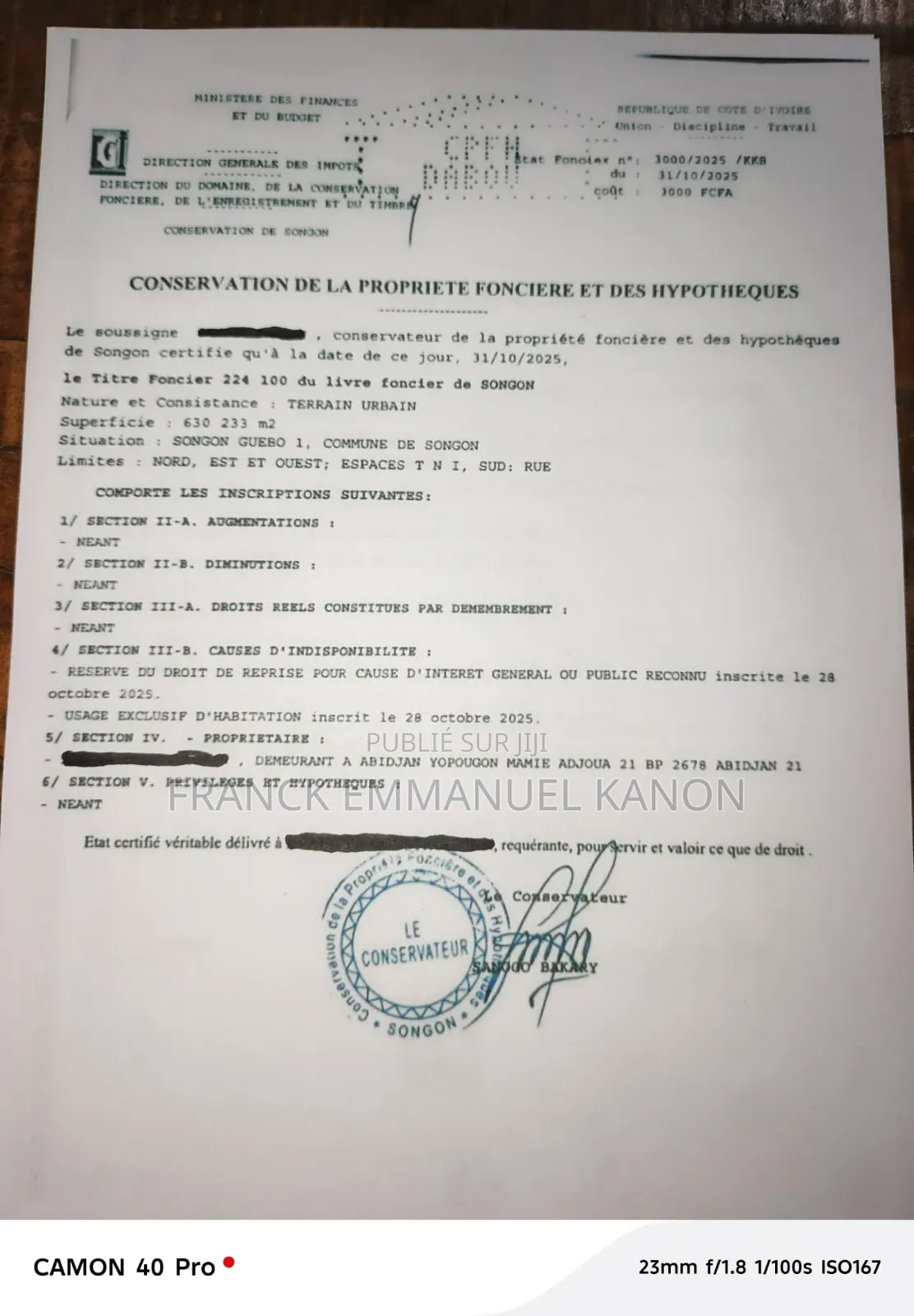 Yamoussoukro 63 Hectares