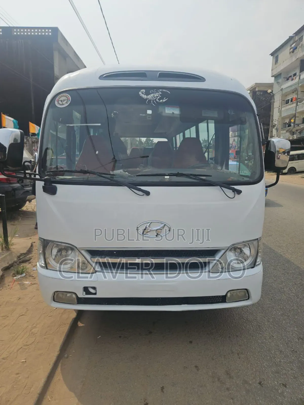 Hyundai County 2016 Blanc