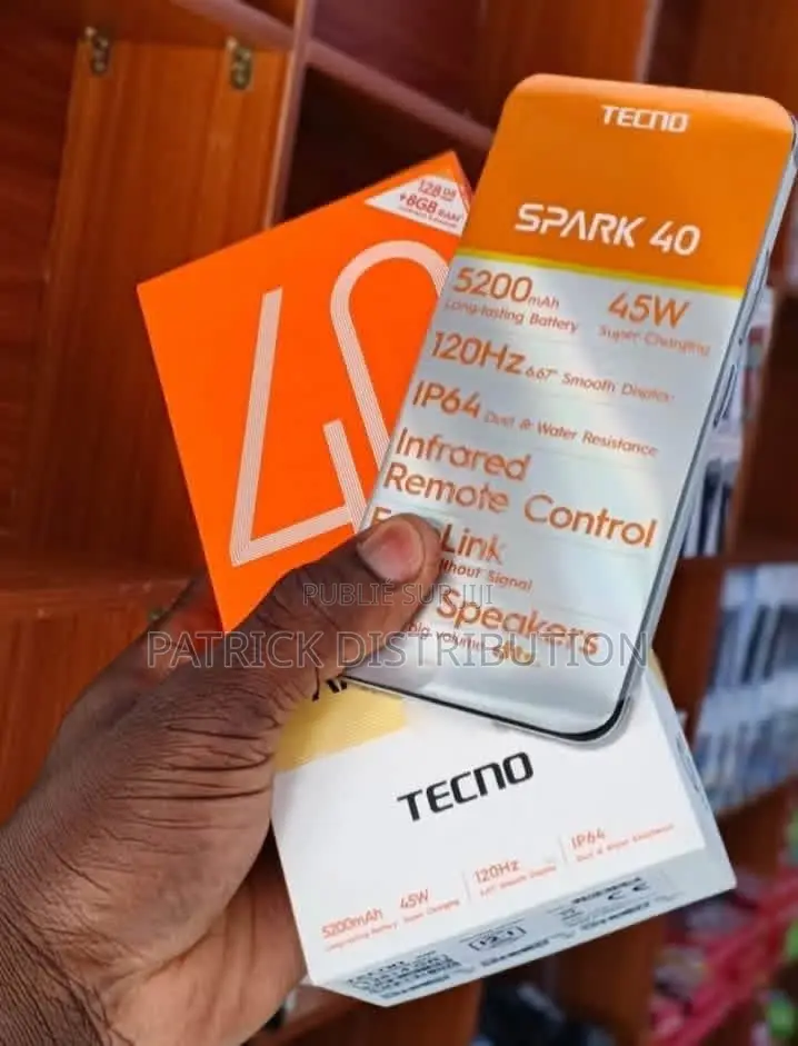 New Tecno Spark 40 128 GB Argenté