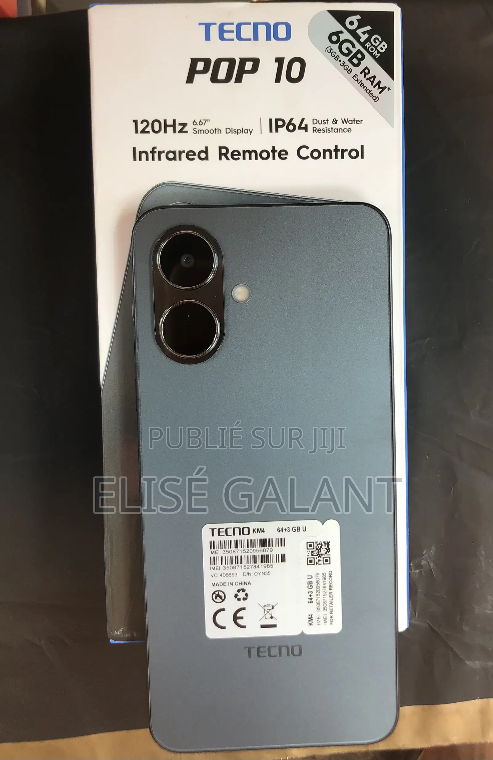 New Tecno Pop 10 64 GB Black