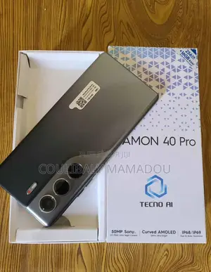 New Tecno Camon 40 Pro 256 GB Black