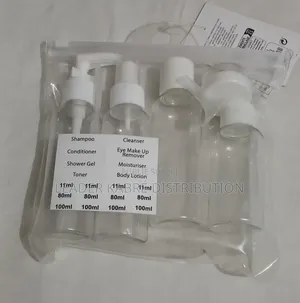 Kit De Voyage Rechargeable Transparent