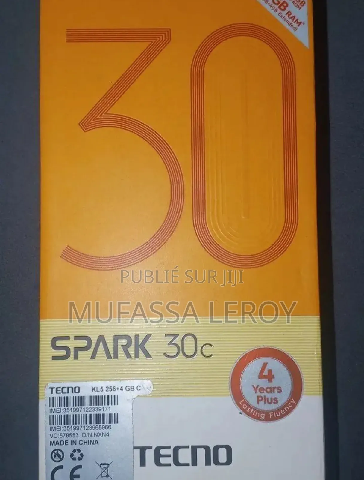 New Tecno Spark 30C 128 GB Black