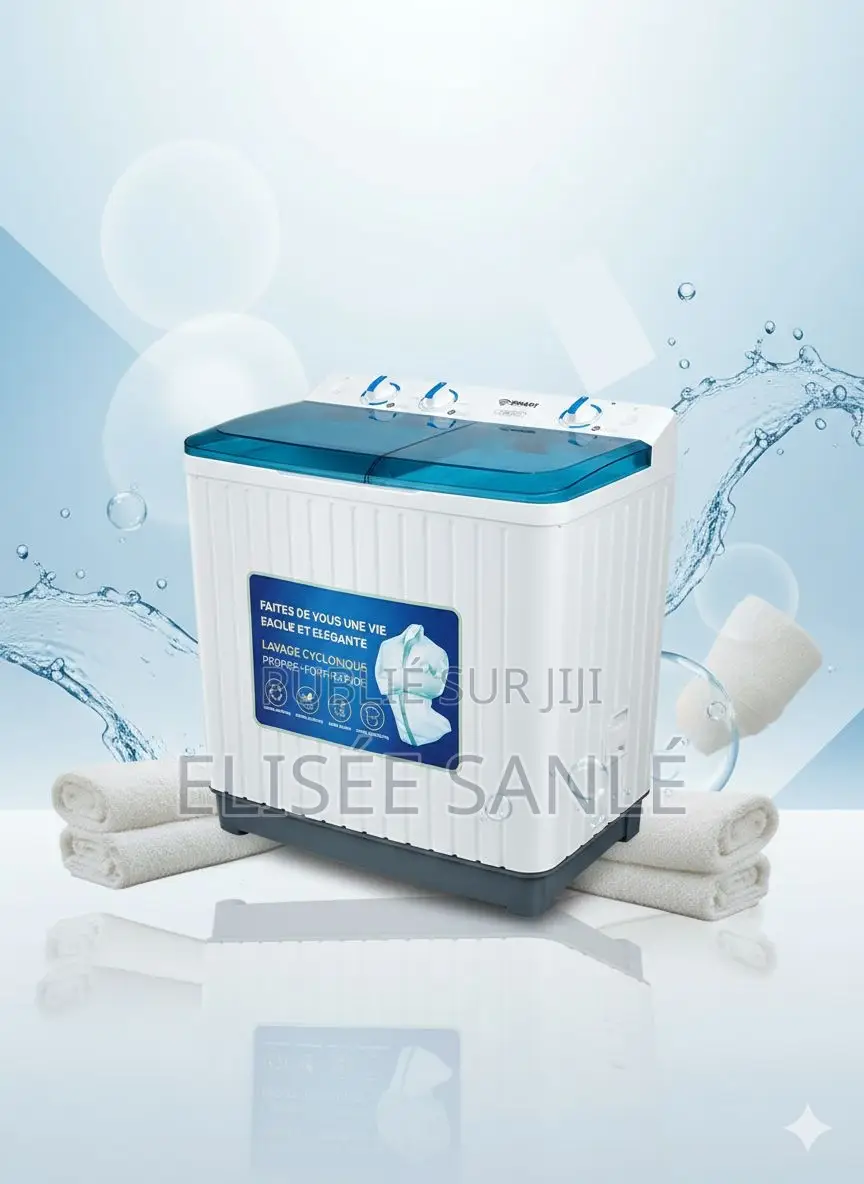 Machine À Laver Smart Technology – 7 Kg (Semi-Automatique)