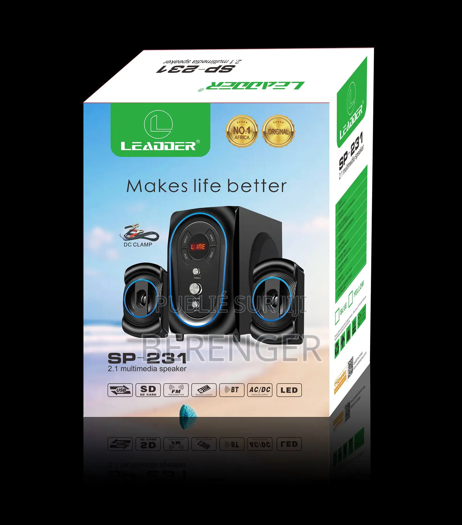 Mini Chaine Leadder USB/BT/Fm SP-231