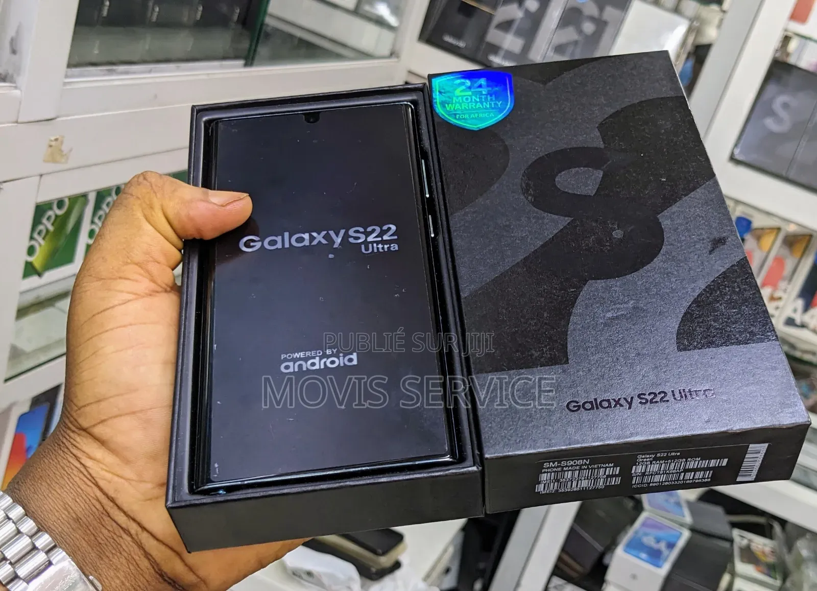 New Samsung Galaxy S22 Ultra 5G 256 GB Vert