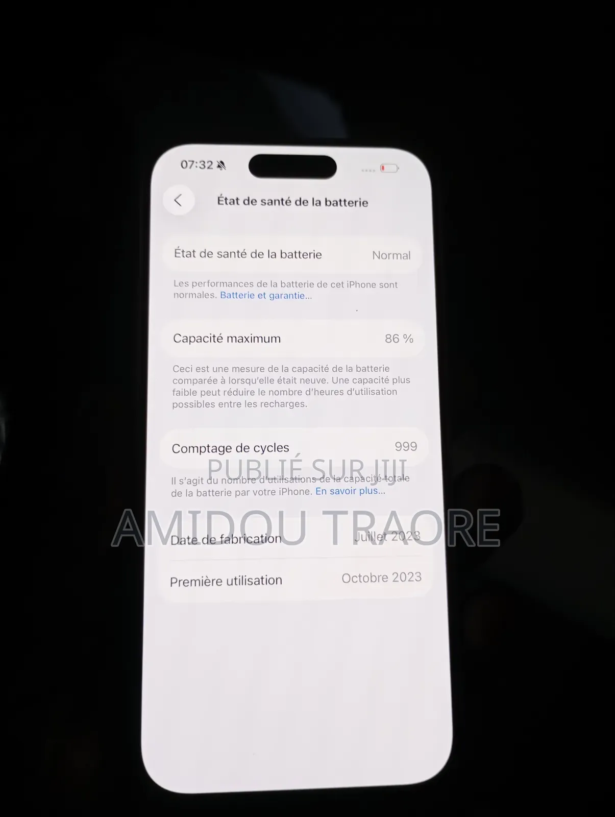 New Apple iPhone 15 Pro 256 GB Blanc