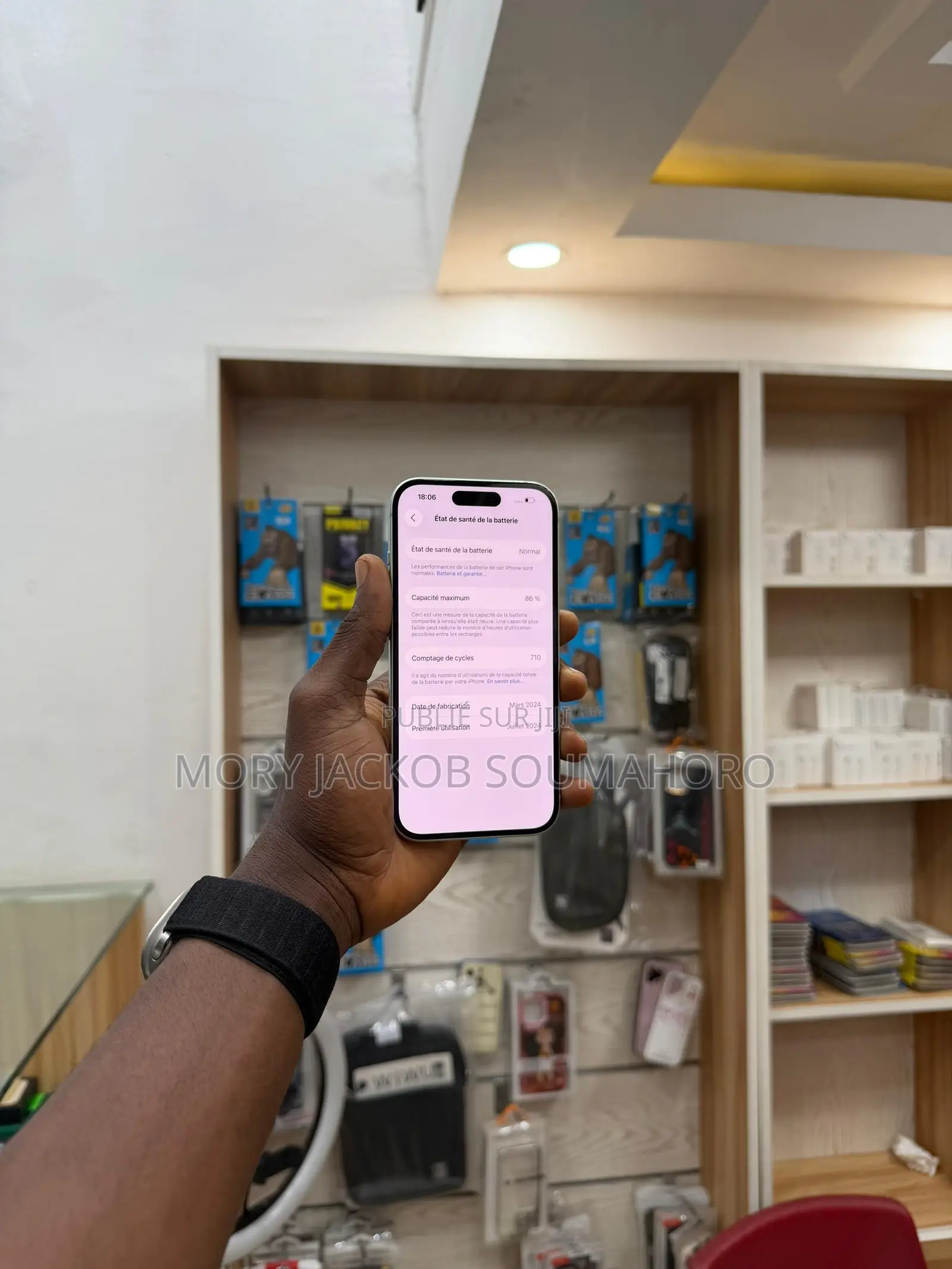 New Apple iPhone 15 128 GB Vert