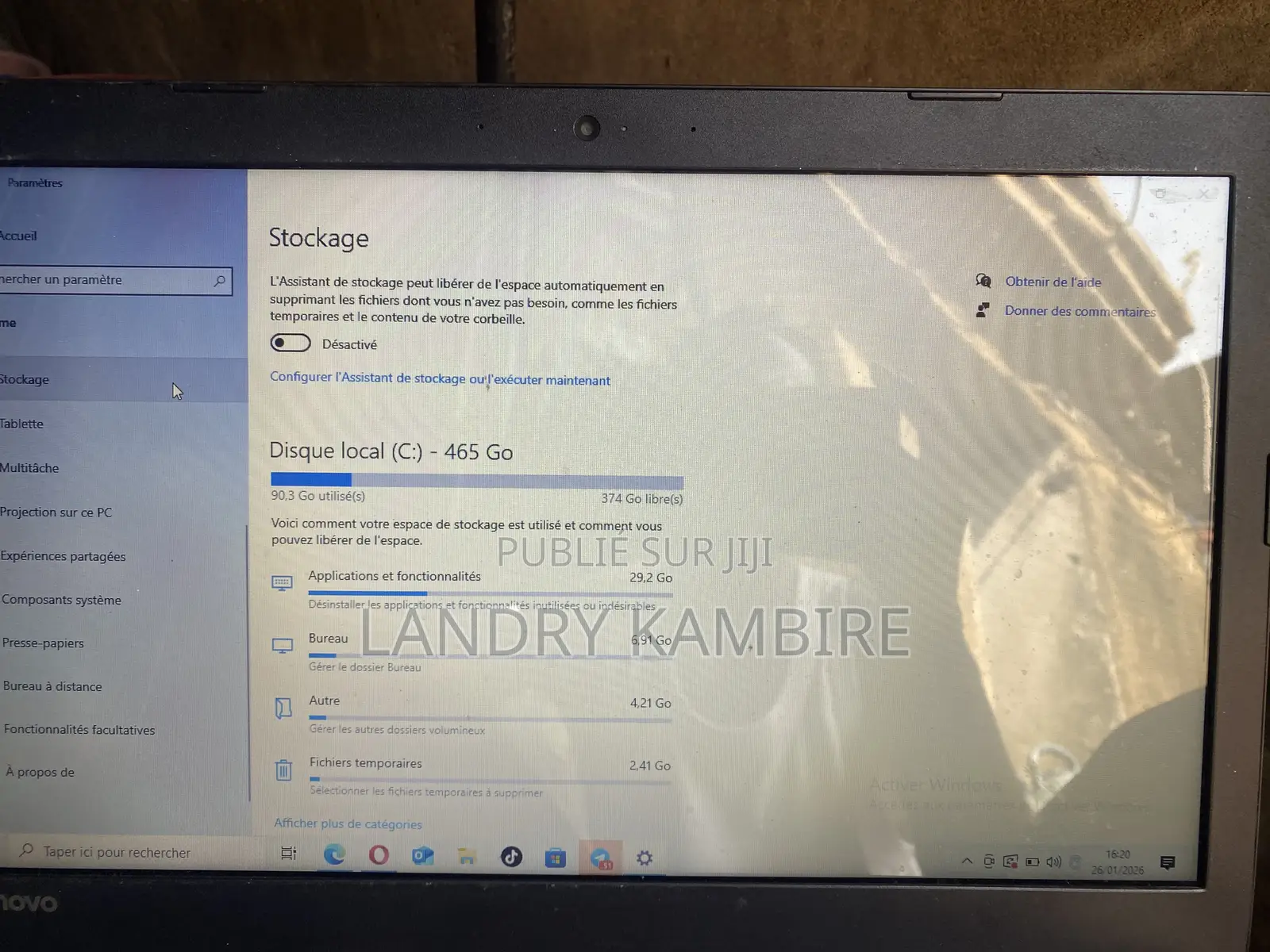 Ordinateur Portable Lenovo IdeaPad 320 8GB Intel Core I3 HDD 500GB