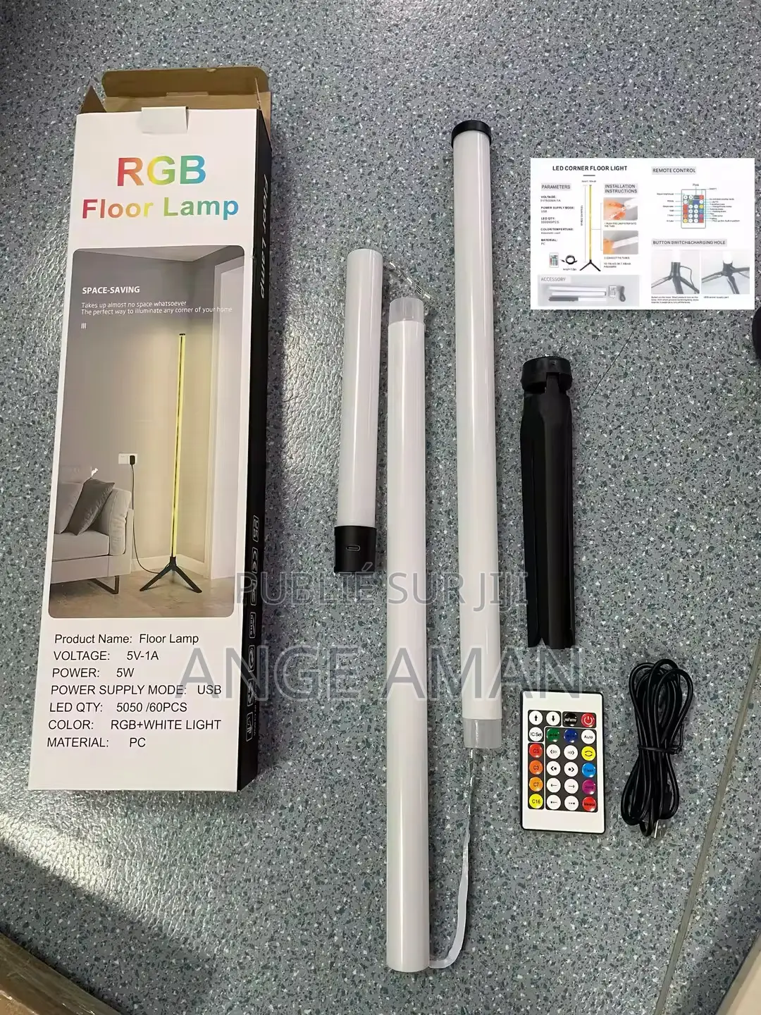 Lampe Led RGB Sur Pied – Corner Floor Lamp