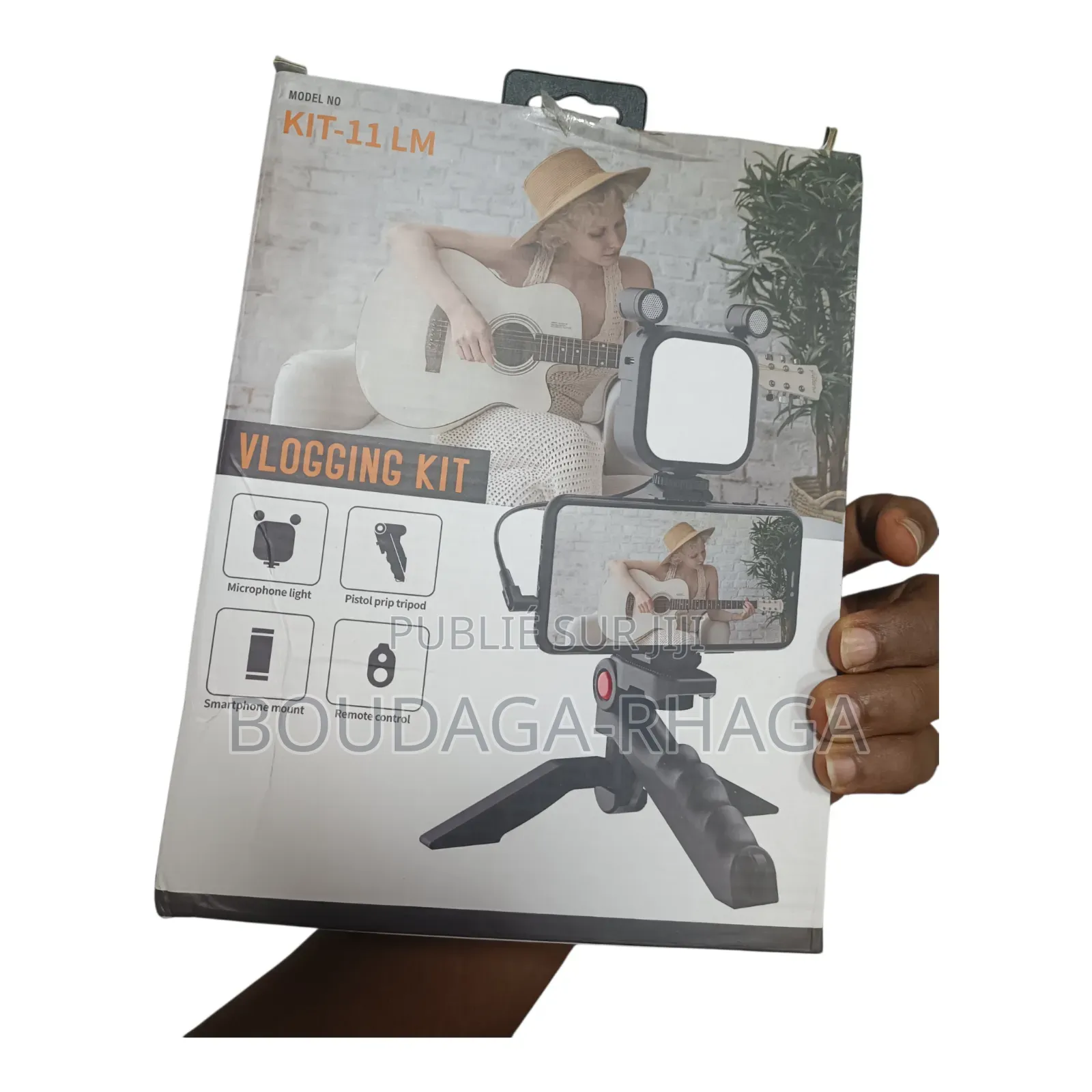 Kit D'éclairage Sur Trépied Kit-11lm Avec Microphone Pour Vlogging