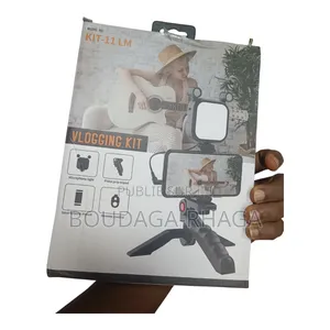 Kit D'éclairage Sur Trépied Kit-11lm Avec Microphone Pour Vlogging