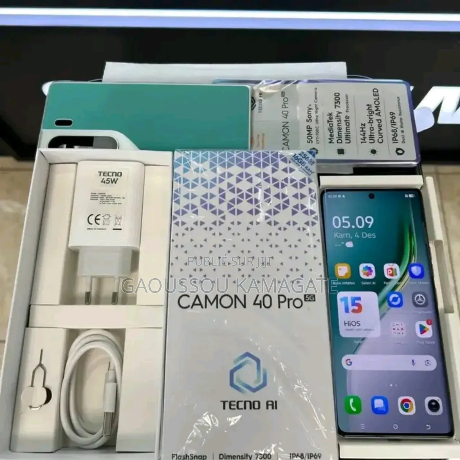 Neuf Tecno Camon 40 Pro 256 GB Bleu