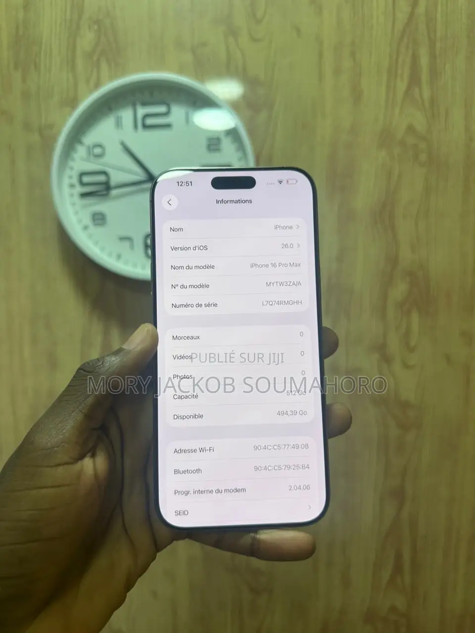 New Apple iPhone 16 Pro Max 512 GB Doré