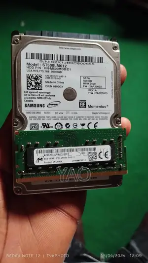 Ram ( 8gb) Et Disque Dur (500gb)