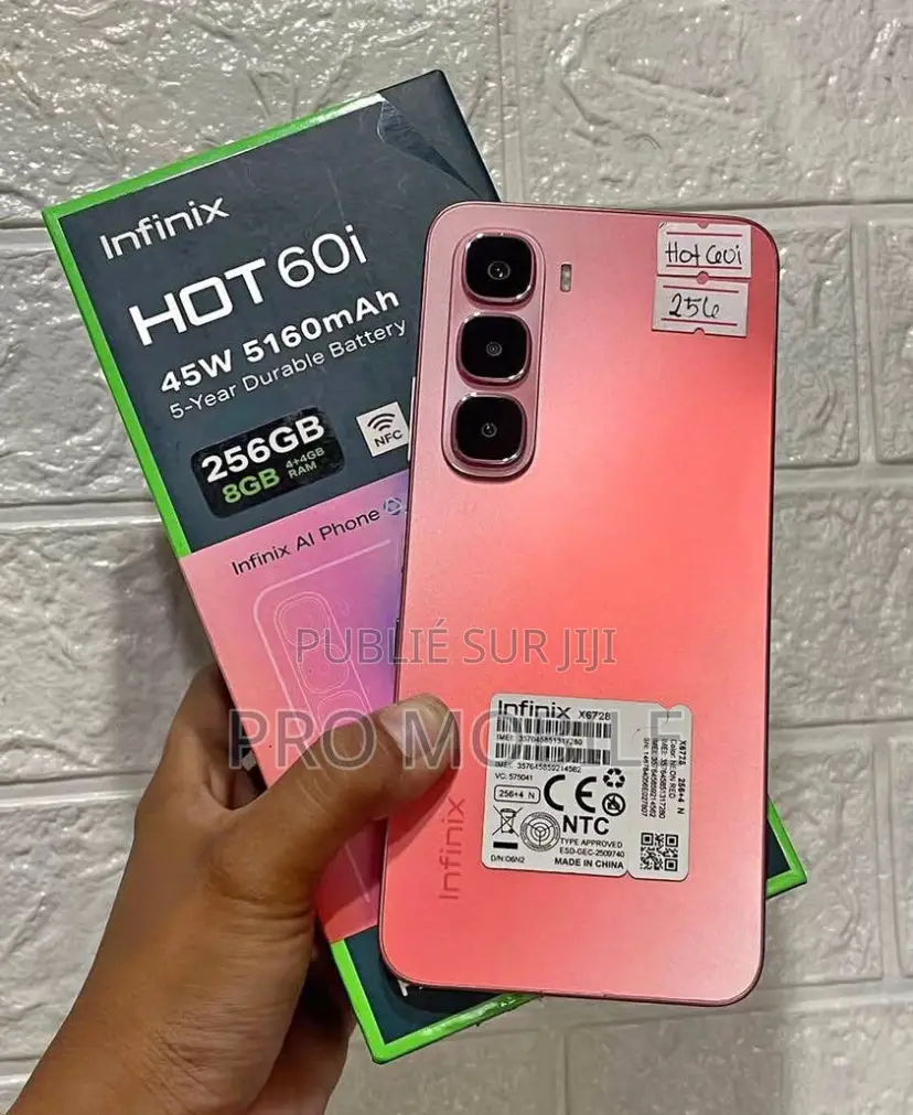 New Infinix Hot 60i 256 GB Doré