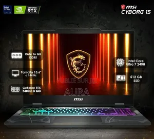 New Ordinateur Portable MSI Cyborg 15 16GB Intel Core Ultra 7 SSD 512GB