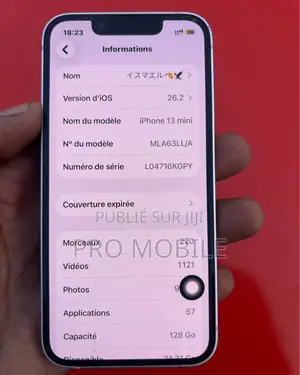 New Apple iPhone 13 256 GB Blanc