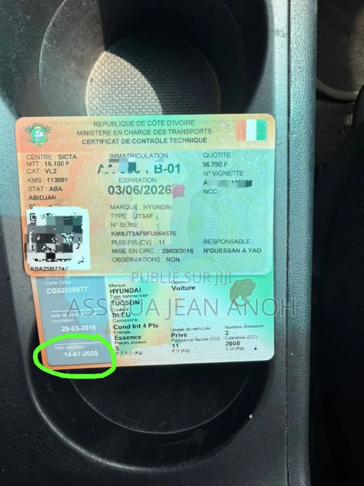 Hyundai Tucson Limited FWD 2016 Black