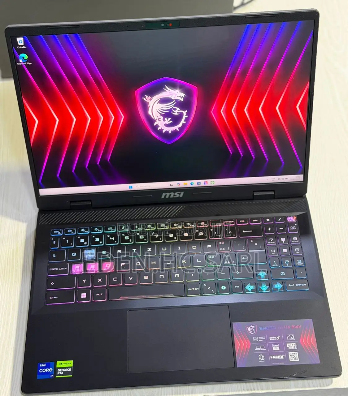 Ordinateur Portable MSI MSI Sword 17 16GB Intel Core I7 SSD 1T