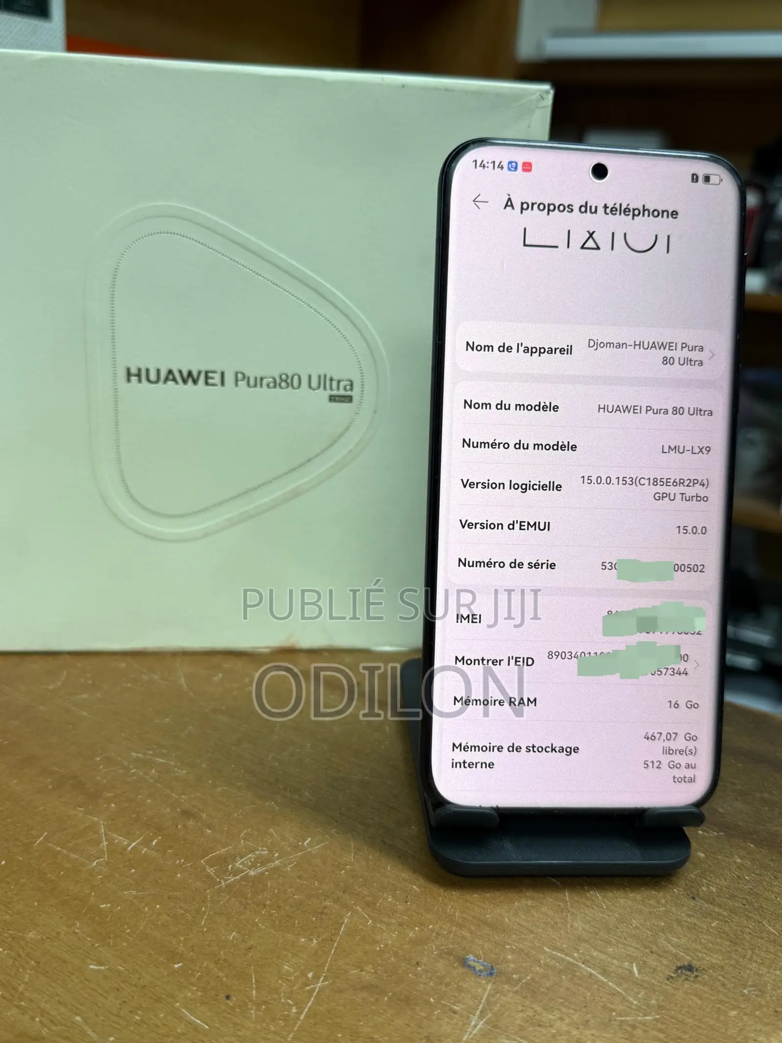 New Huawei Pura 80 Ultra 512 GB Black