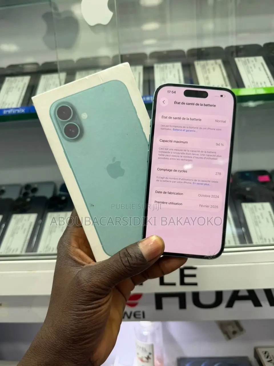 Apple iPhone 16 128 GB Vert