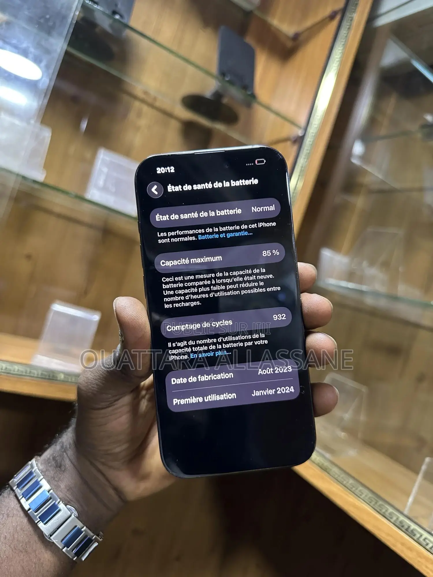 Apple iPhone 15 Pro 256 GB Bleu