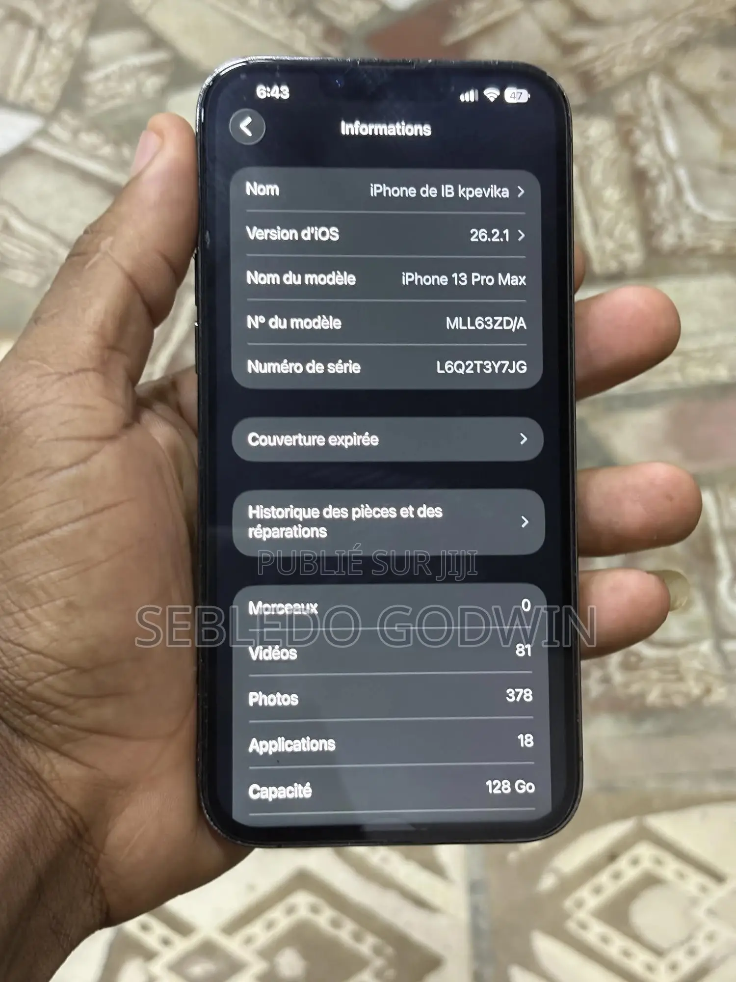 Apple iPhone 13 Pro Max 128 GB Autre