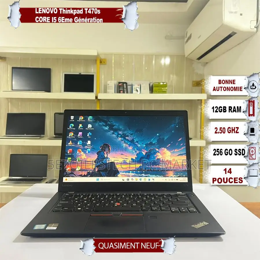 New Lenovo ThinkPad T470s 12GB Intel Core I5 SSD 256GB