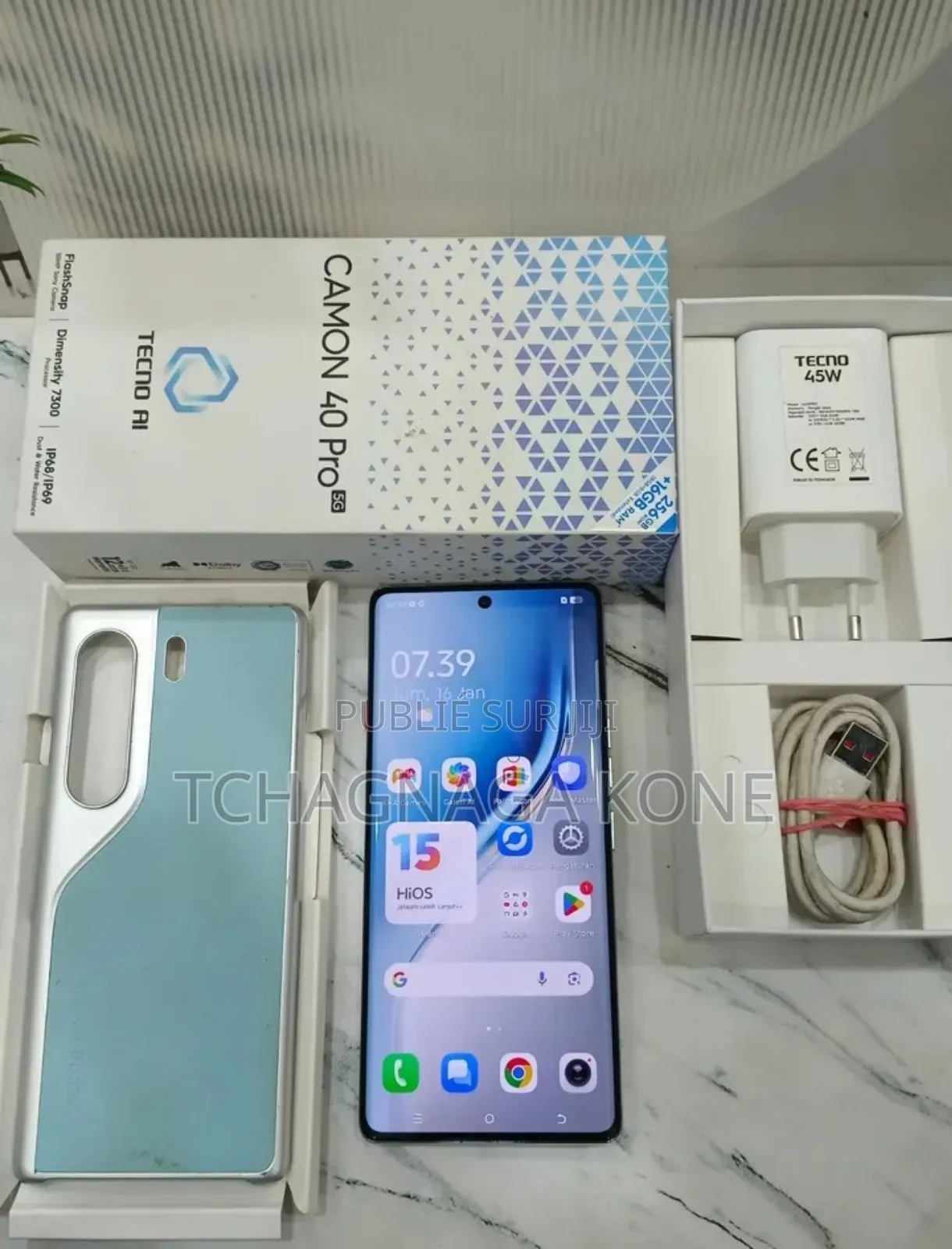 New Tecno Camon 40 Pro 128 GB Bleu
